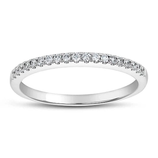 0.15 CT. T.W. Diamond Band in 14 Karat White Gold