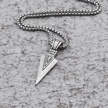 Long Chain Necklace Mens Alloy Necklaces Fashion Jewelry Gold Black Silver Color Pendant