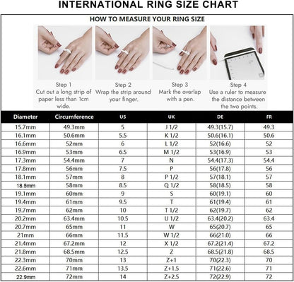 3.5Ct Simulated Gemstone Ring 925 Sterling Silver 10X8Mm Emerald Cut Sapphire|Emerald|Amethyst|Cubic Zirconia Ring Birthstone Rings for Mothers Valentines Thanksgiving Day Size 5-10