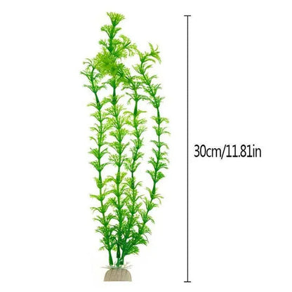 5Pcs 30cm Artificial Fake Plastic Water Grass Plants for Fish Tank Aquarium Decoration