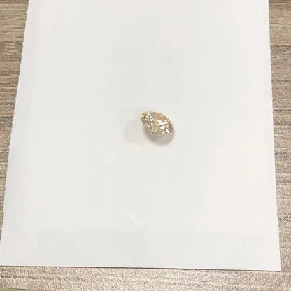 5.0Mm 0.5Ct Yellow Diamond round Excellent Cut Loose Gemstone with GIA Certificate
