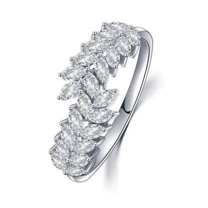 Luxury Women's Fashion Marquise Cut Ring Elegant Female Bridal Wedding Rings for Women Jewelry Engagement Anniversary Gift Party Accessories