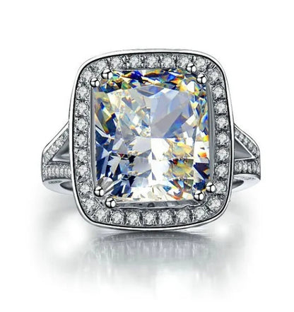 Silver White Sapphire Glod Filled Birthstone Gemstones Engagement Wedding Anniversary Heart Ring
