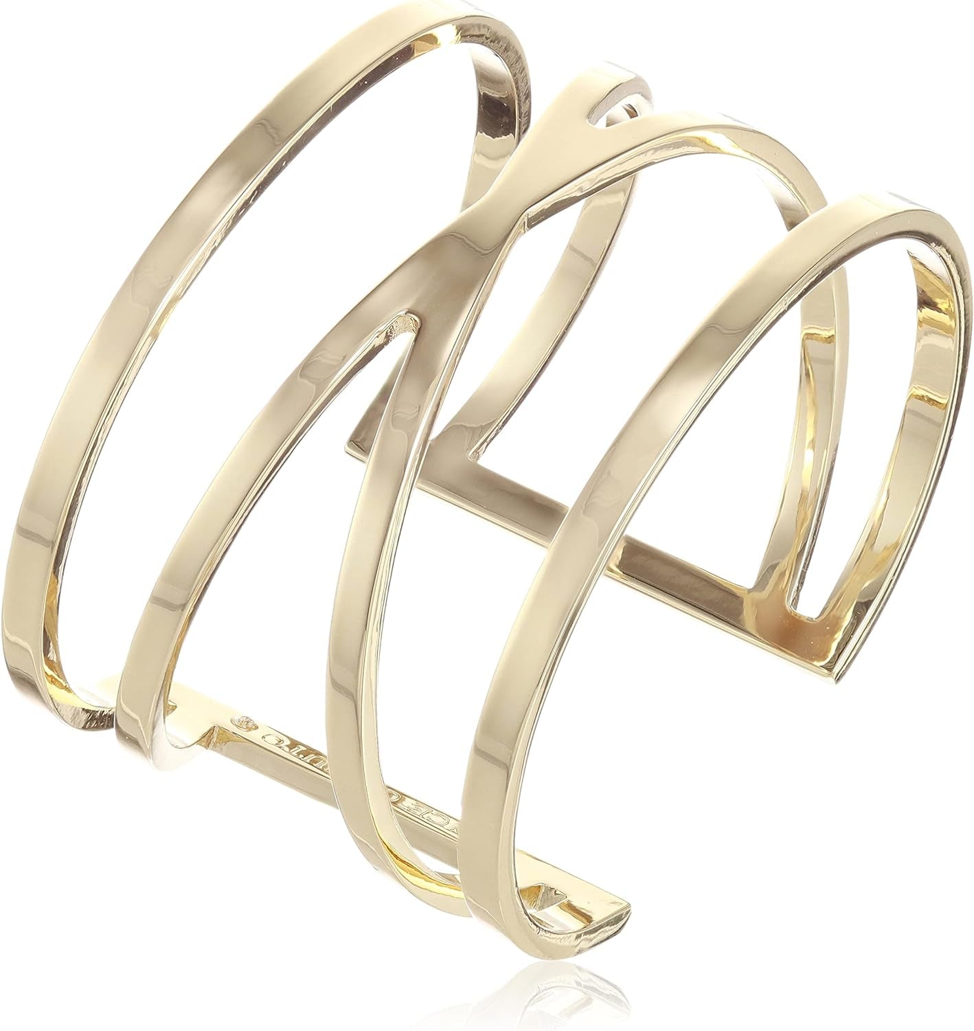 Vince Camuto Goldtone Double V Cuff Bracelet