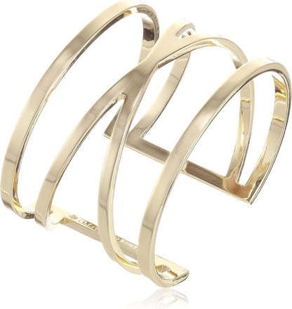 Vince Camuto Goldtone Double V Cuff Bracelet