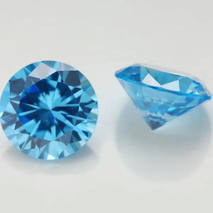 6.5Ct Loose Gemstone round Cut Cubic Zirconia Stone Jewelry Production Craft Bead Grade VVS 10.0 Mm/0.393Inch - WORLD TIME VISITS