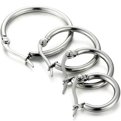 Large Hoop Earrings for Women Gorgeous Hypoallergenic 316L Stainless Steel Hoop Earrings for Girls