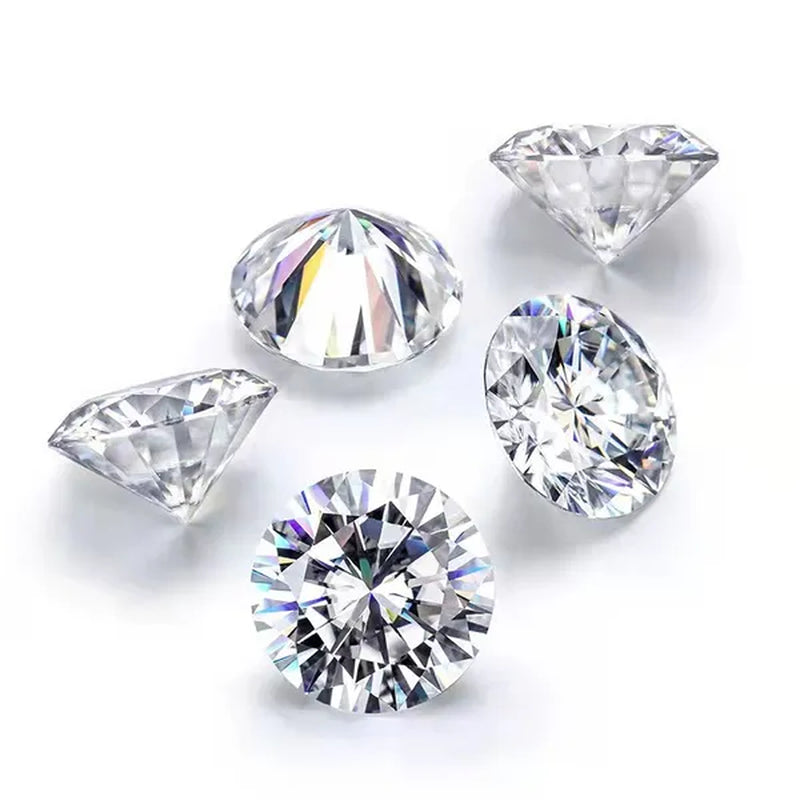 Natural Moissanite D Color Round Shape VVS1 Excellent Clarity Natual Moissanite With GRA Certificate Report and Card 1.0 Carat/ 2.0 Carat /3.0 Carat/4.0 Carat/5.0 Carat,Retail Price $9999