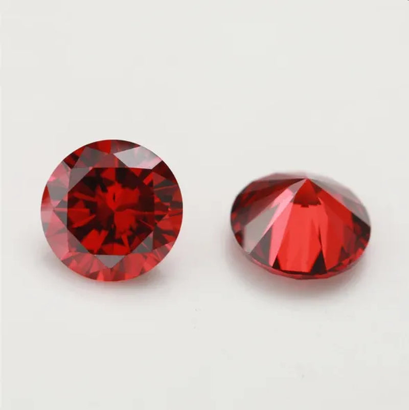 Natural Cutting Round Tanzania Sapphire ruby Corundum Spinel Mosaic Jewelry DIY Blue red Gem AAAAA