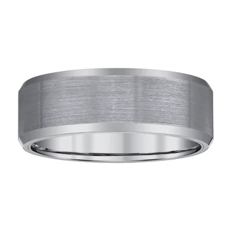 Men'S 8Mm Tungsten Wedding Band with Satin Finish