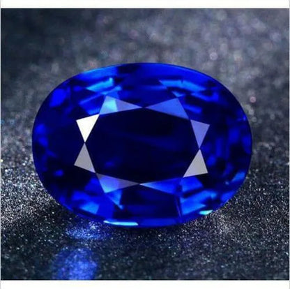 Unheated Blue Sapphire 4.76Cts 10X12Mm Oval Cut Shape AAAAA VVS Loose Gemstone