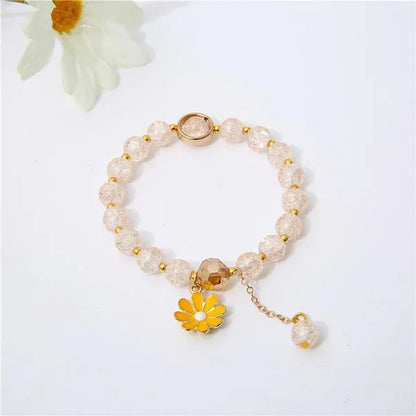 New Multicolor Summer Beach Ladies Temperament Refreshing Crystal Pendant Bracelet