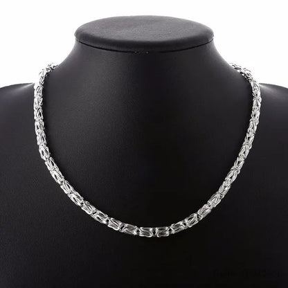 Personality 925 Sterling Silver Spigot Chain Dragon Necklace for Men Women Fashion Silver Jewelry Christmas Gifts