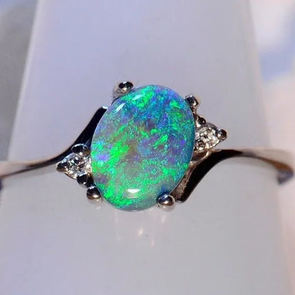 Exquisite Women's Ring Oval Cut Fire Opal Diamond Jewelry Birthday Proposal Gift Bridal Engagement Party Band Rings Size 5 - 11 - WORLD TIME VISITS