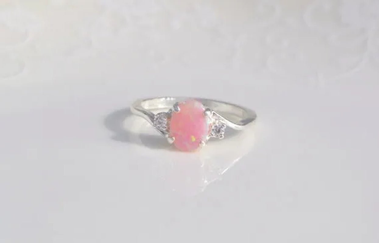 Exquisite Women's Ring Oval Cut Fire Opal Diamond Jewelry Birthday Proposal Gift Bridal Engagement Party Band Rings Size 5 - 11 - WORLD TIME VISITS