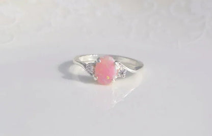 Exquisite Women's Ring Oval Cut Fire Opal Diamond Jewelry Birthday Proposal Gift Bridal Engagement Party Band Rings Size 5 - 11 - WORLD TIME VISITS