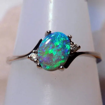 Exquisite Women's Ring Oval Cut Fire Opal Diamond Jewelry Birthday Proposal Gift Bridal Engagement Party Band Rings Size 5 - 11 - WORLD TIME VISITS
