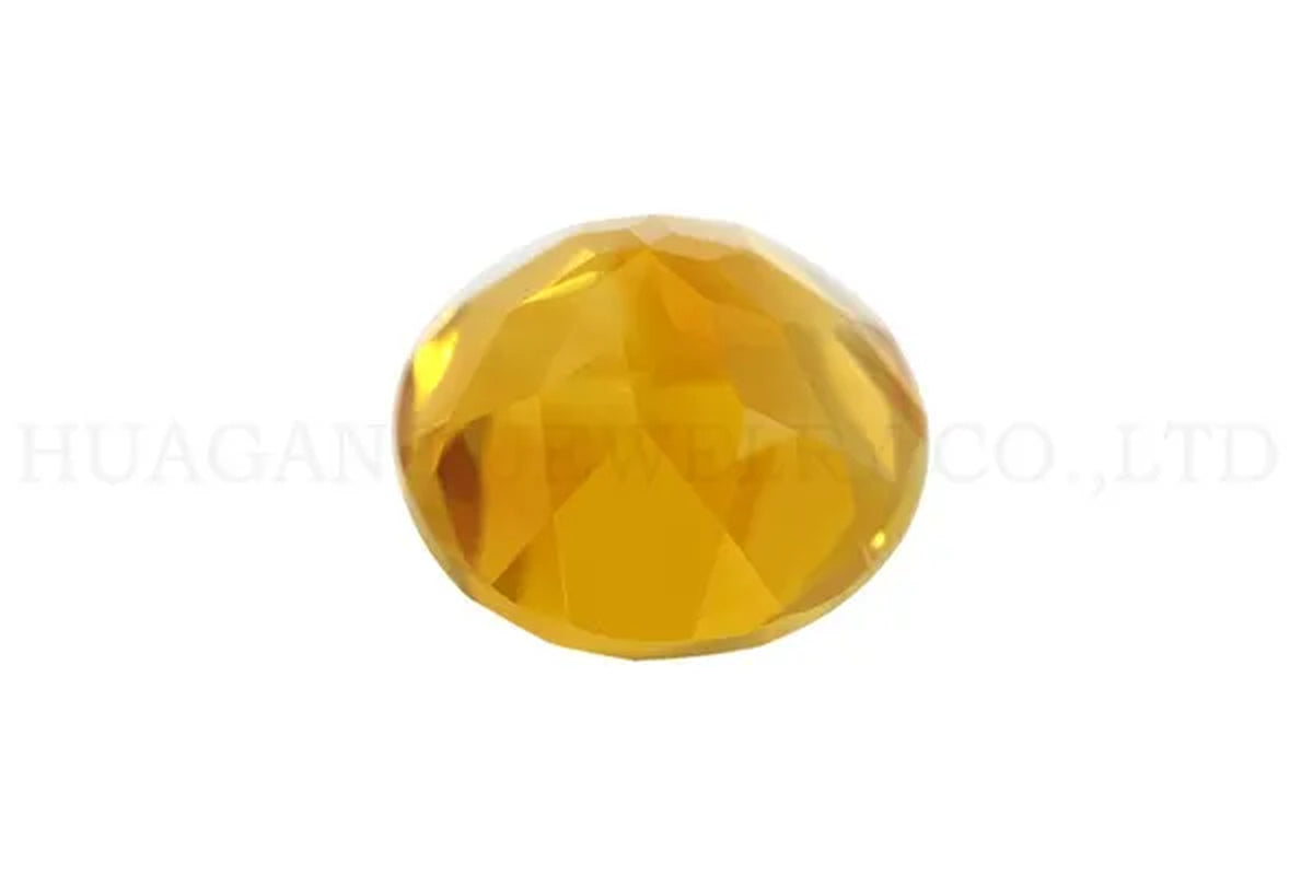 Dark Color Citrine Natural Loose Gemstone Round Shape Facetted Cut Size 1.0~6mm For DIY Jewelry Making
