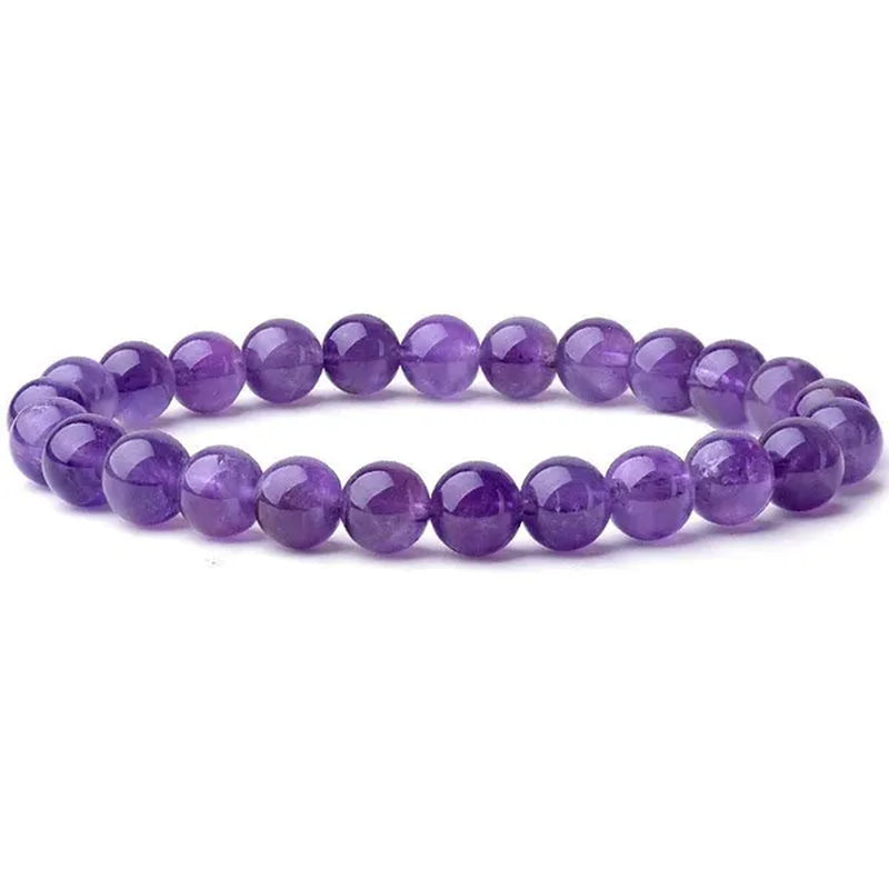 6mm 8mm Natural Stone Chakra Beaded Charm Bracelets Tiger Eye Amethyst Lapis Lazuli Healing Beads Bracelet Women Yoga Jewelry