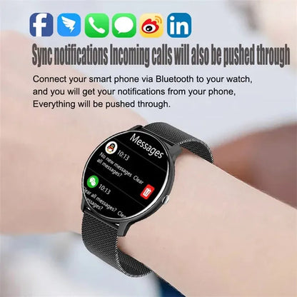 LIGE 2021 New Women Smart Watch Men Real-Time Activity Tracker Heart Rate Monitor Sports Ladies Life Waterproof Smart Watch Men For Android IOS