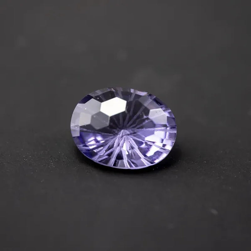 Natural Amethyst Fireworks Cut Loose Gemstone 8MM High-quality Ring Face Necklace Jewelry DIY Making Loose Diamond Purple Gemstone