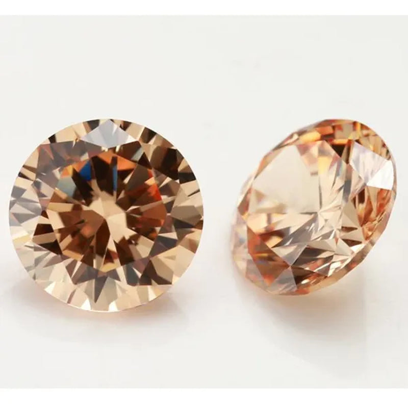 6.5Ct Loose Gemstone round Cut Cubic Zirconia Stone Jewelry Production Craft Bead Grade VVS 10.0 Mm/0.393Inch - WORLD TIME VISITS