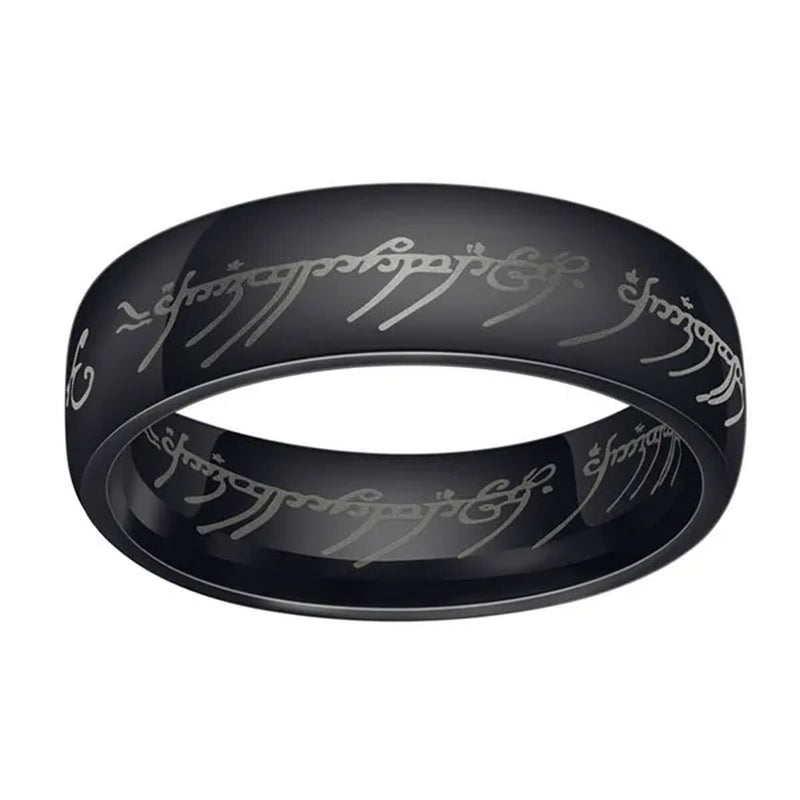 Fashion Jewelry Lord of The Rings Stainless Steel Men Women LOTR The One Band Ring