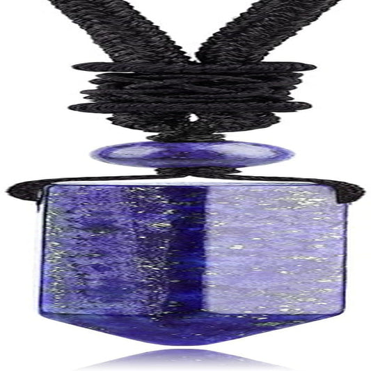 Hexagonal Crystal Points Pendant Necklace Black Obsidian Healing Stone Necklace Adjustable Rope Reiki Gemstone Necklace Handmade Jewelry for Men Women