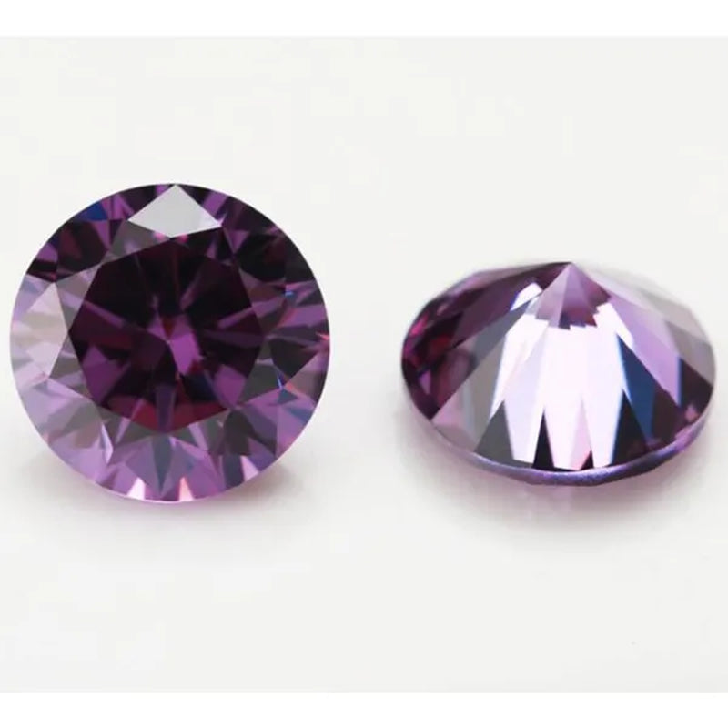 6.5Ct Loose Gemstone round Cut Cubic Zirconia Stone Jewelry Production Craft Bead Grade VVS 10.0 Mm/0.393Inch - WORLD TIME VISITS