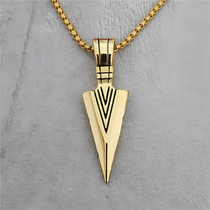 Men's Fashion Jewelry Black Gold Silver Color Pendant Long Chain Necklace Mens Necklaces