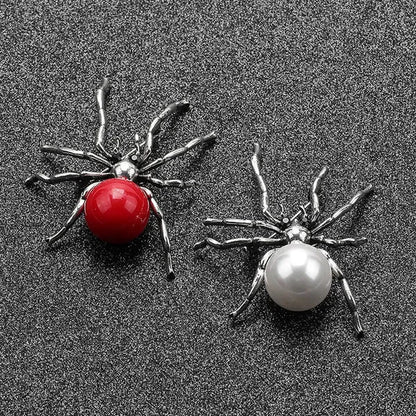 Fun creative metal spider brooch coat clothing pin insect brooches gift