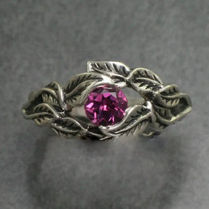 Vintage 925 Sterling Silver Purple Diamond Engagement Wedding Anniversary Gift Ring Size 6-10
