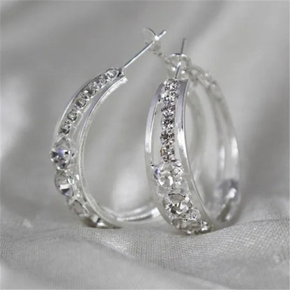 Luxury Fashion Creative Zircon Earrings Natural Zircon Earrings Golden Silvery Black Rose Golden Women's Earrings Wedding Engagement Wedding Earrings Jewelry Birthday Party Anniversary Gift - WORLD TIME VISITS