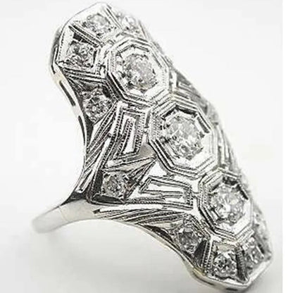 Noble Wedding Ring Anniversary Gift Party Engagement Women Jewelry Size 5-11#