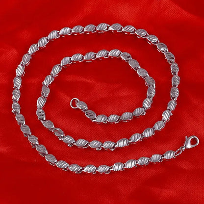 Thick Chain Length 53cm Width 4mm Ethiopian Necklace 18K Gold Plated African Eritrea Chunky Necklace