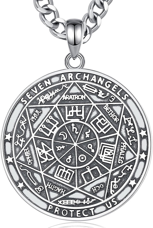 Unique Religious Gifts for Men Women, St. Michael/St. Christopher/St. Benedict/Virgin Mary Pendant Necklaces