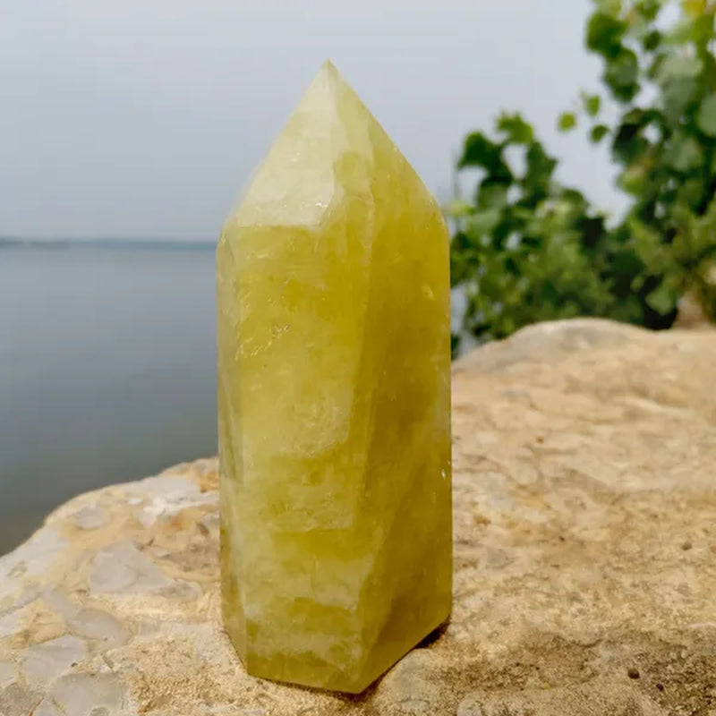 Top Quality Natural Large Size Clear Citrine Tower Points Smoky Citrine Quartz Crystal Healing Wand for Decoration