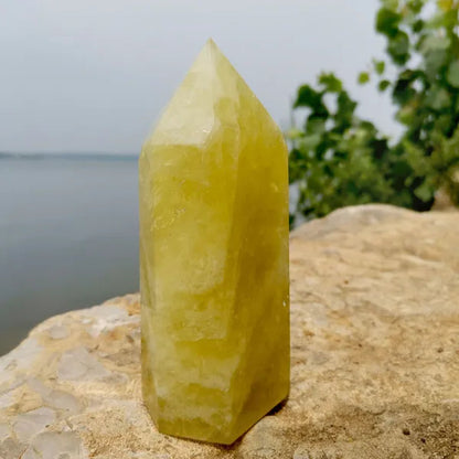Top Quality Natural Large Size Clear Citrine Tower Points Smoky Citrine Quartz Crystal Healing Wand for Decoration