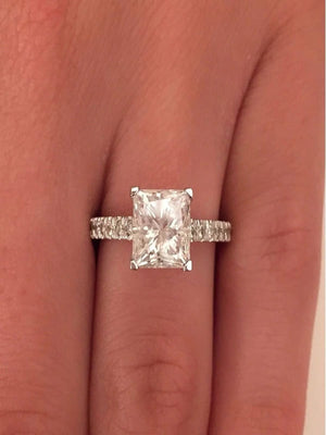 Limited Time Sale 1.25 Carat Diamond Engagement Ring in 10K White Gold on Sale under 350