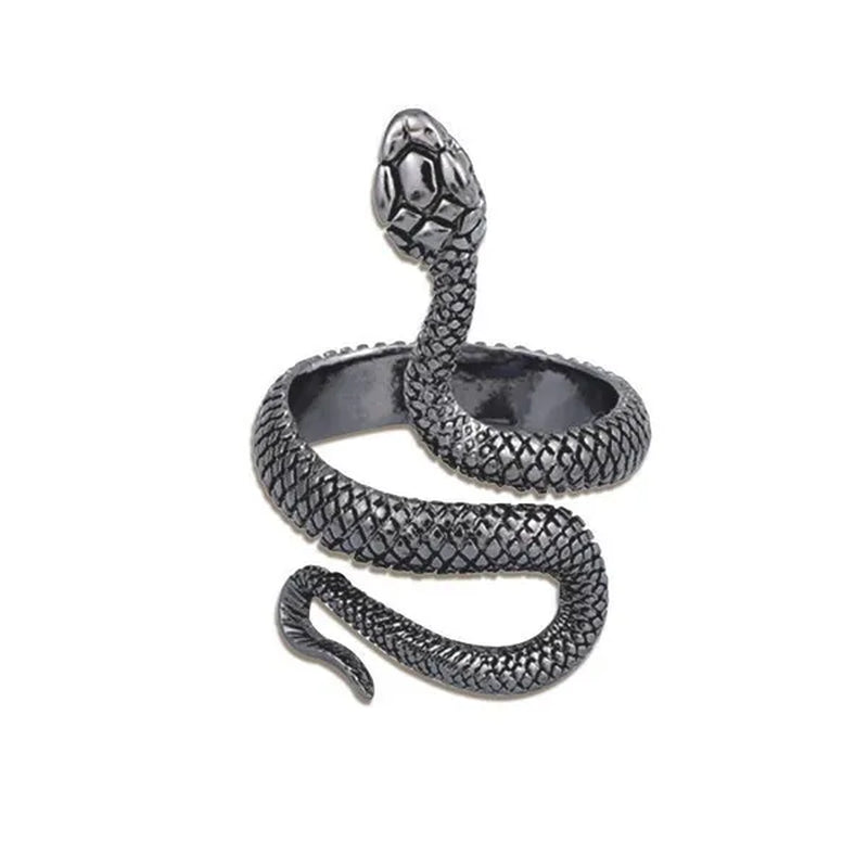 12/8/5/2/1Pcs: Lnnovative snake ring, movable mouth ring, Old gold, old silver, rose gold, gold, gun black，silver,6colors to choose from