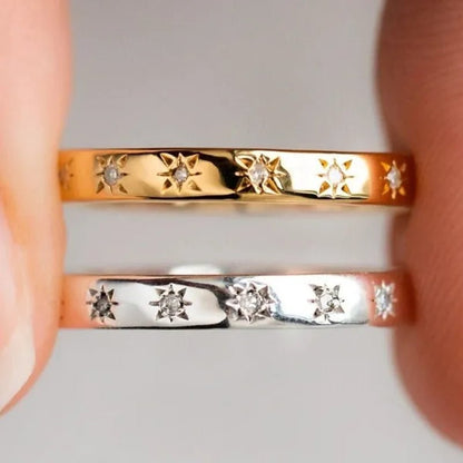 Luxury Bride Jewelry for Women Rings Fashion 925 Sterling Silver Diamond Wedding Band Proposal Engagement Anniversary Party Accessories Gift - WORLD TIME VISITS