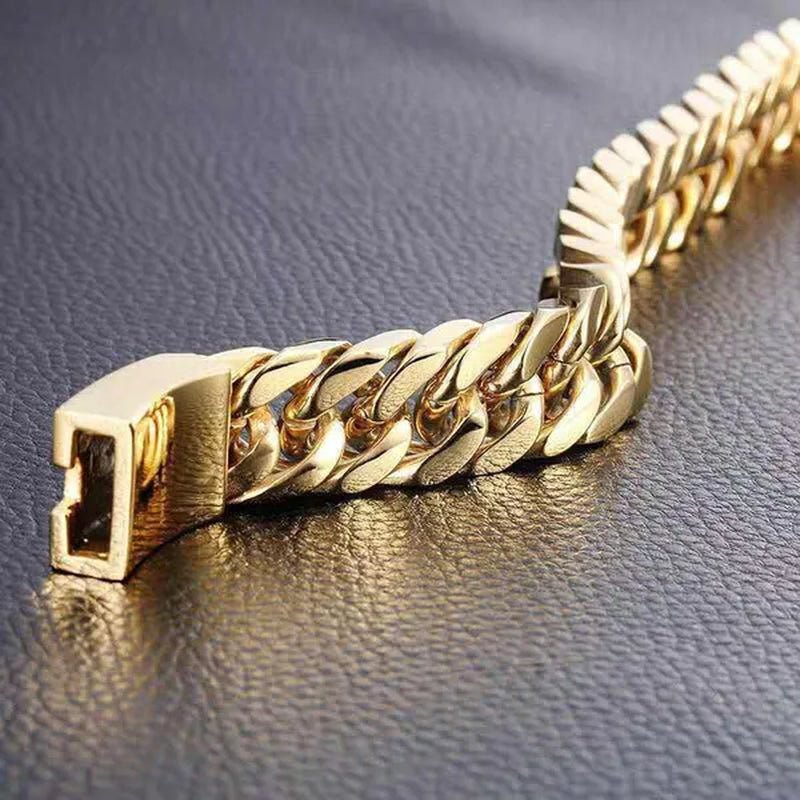 Luxury Fashion Creative Men's and Women's Bracelets Gold Black Silver Bracelets Party Hip - hop Bracelets Punk Bracelets Birthday Party Jewelry Gifts - WORLD TIME VISITS