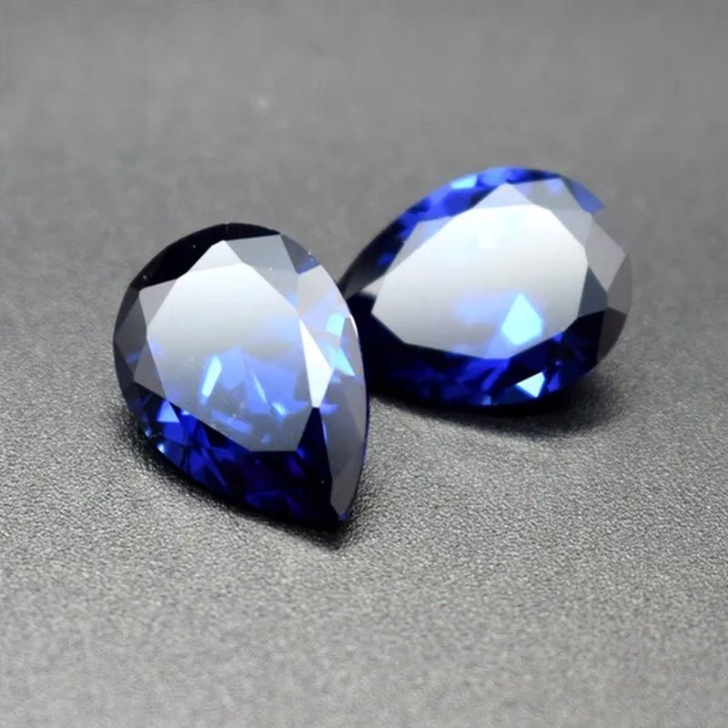 Natural Cutting 3A Blue Tanzania Sapphire Unheated 6x8mm 7x7mm Corundum Spinel Various Shapes Mosaic Jewelry Diy Blue Gem AAA - WORLD TIME VISITS