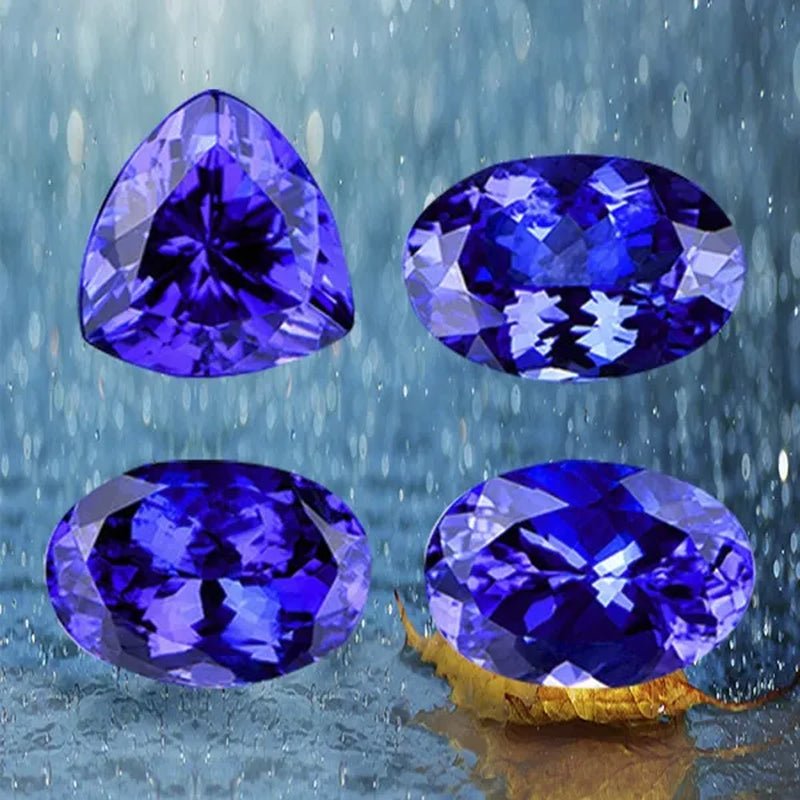 Natural Cutting 3A Blue Tanzania Sapphire Unheated 6x8mm 7x7mm Corundum Spinel Various Shapes Mosaic Jewelry Diy Blue Gem AAA - WORLD TIME VISITS
