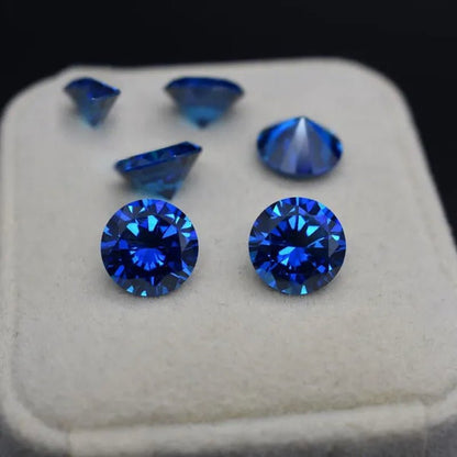 Natural Cutting 3A Blue Tanzania Sapphire Unheated 6x8mm 7x7mm Corundum Spinel Various Shapes Mosaic Jewelry Diy Blue Gem AAA - WORLD TIME VISITS