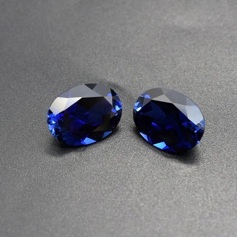 Natural Cutting 3A Blue Tanzania Sapphire Unheated 6x8mm 7x7mm Corundum Spinel Various Shapes Mosaic Jewelry Diy Blue Gem AAA - WORLD TIME VISITS