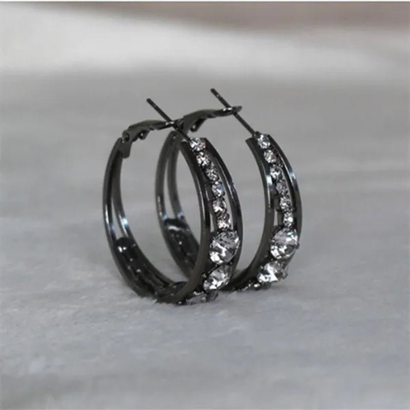 New Exquisite fashion female jewelry Sterling Silver Diamond Earrings romantic Valentine's Day gift engagement Earrings wedding Earrings anniversary women's jewelry - WORLD TIME VISITS