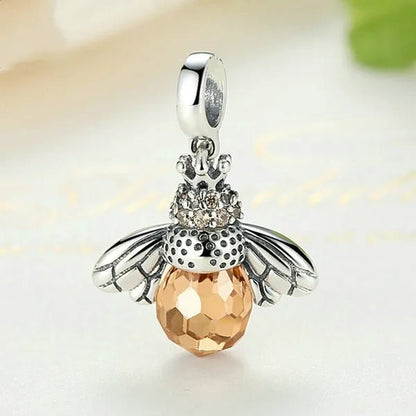 Popular Elegant Bee Design Gemstone Topaz Pendant Necklace/Earring/Ring/Bracelet 925 Silver Jewelry Set Mother's Day Gifts - WORLD TIME VISITS