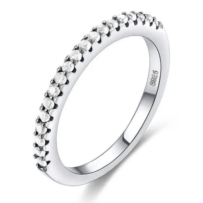 Silver White Sapphire White Sapphire & Aquamarine & Sapphire & Ruby & Tanzanite Ring Rings Natural Gemstones Birthstone Engagement Ring - WORLD TIME VISITS