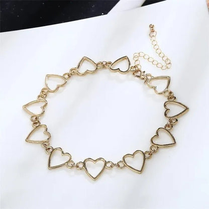 Simple Metal Heart Shape Choker Necklace for Women Fashion Elegant Geometric Collar Punk Jewelry Gift - WORLD TIME VISITS
